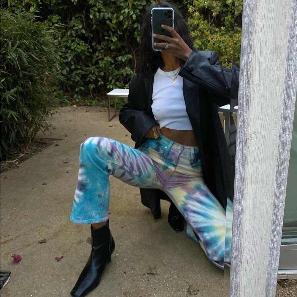Blue Vintage Levi Tie Dye Jeans